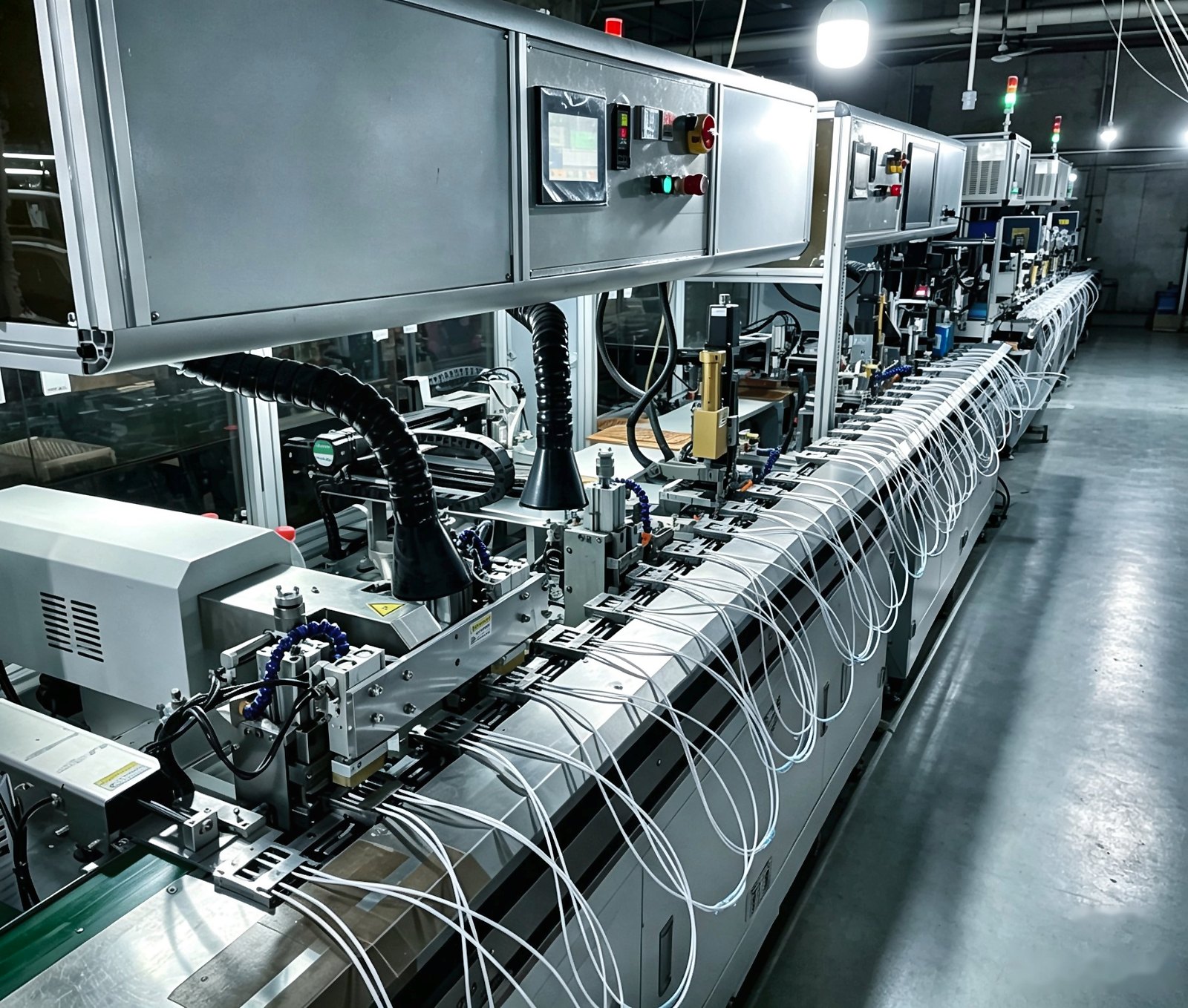 MFi connector tray on production line